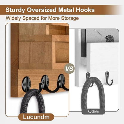 Key and Mail Holder Wall Mount, Key Hanger - Image 5