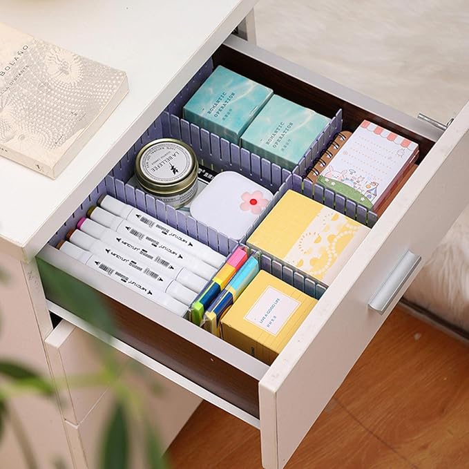 acDesign 40Pcs Grid Drawer Dividers, Adjustable Drawer Organizer - Image 3
