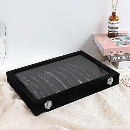 Wudygirl Jewelry Organizer Necklace Organizer Box 20 Hooks Necklaces Holder - Image 5