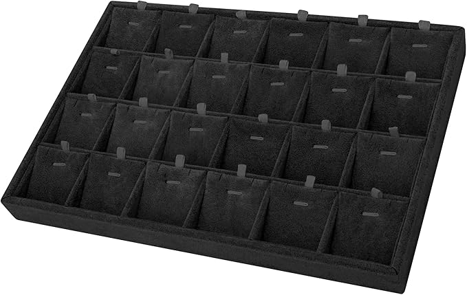 24 Grids Stackable Jewelry Tray Organizer by Mornajina