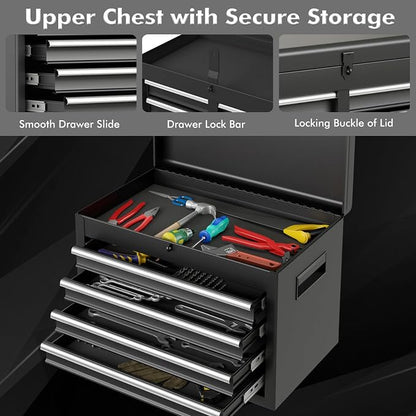Goplus Tool Chest, 5 Drawers Rolling Tool Cabinet - Image 7