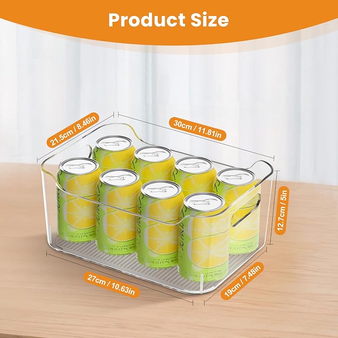 Clear Plastic Storage Bins-Pantry Organizers & Storage Containers-Refrigerator - Image 3