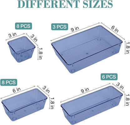 25 PCS Drawer Organizer Set, 5 Varied Size Bathroom and kitchen Drawer cabinet - Image 2