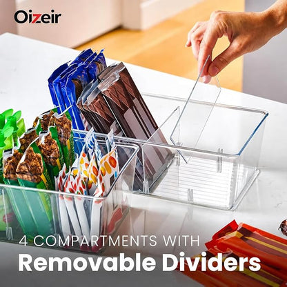 Oizeir Clear Pantry Organizer Bins 4-Pack - Image 3