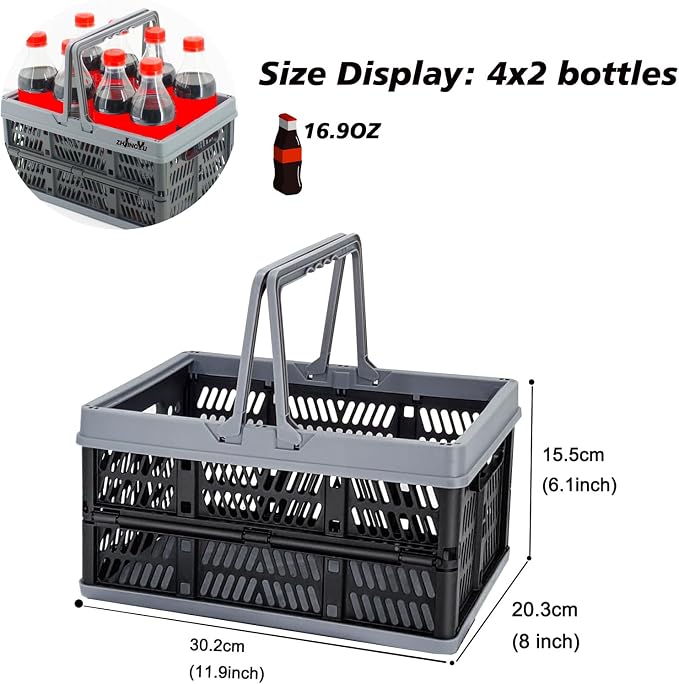 ZHJINGYU crates for storage, foldable crate - Image 2