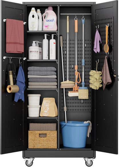 Aobabo Broom Closet Storage Cabinet by Aobabo