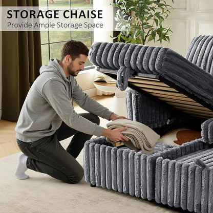 KCGKCG Sleeper Sofa Bed, 81” Pull Out Couch Bed - Image 6