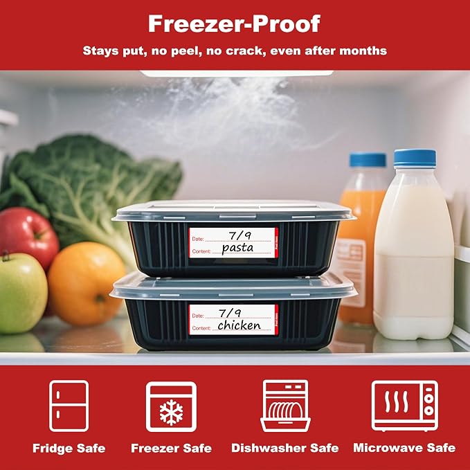 NATURALABEL 300 PCS Removable Freezer Labels - Image 2
