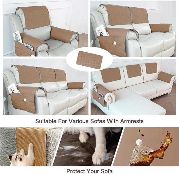 Waterproof Sofa Armrest Cover Headrest Cover - Image 5