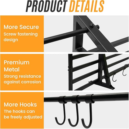 2-Pack 1X4 FT Garage Shelving Wall Mounted Holds Up to 800 Lbs Heavy Duty Wall - Image 8