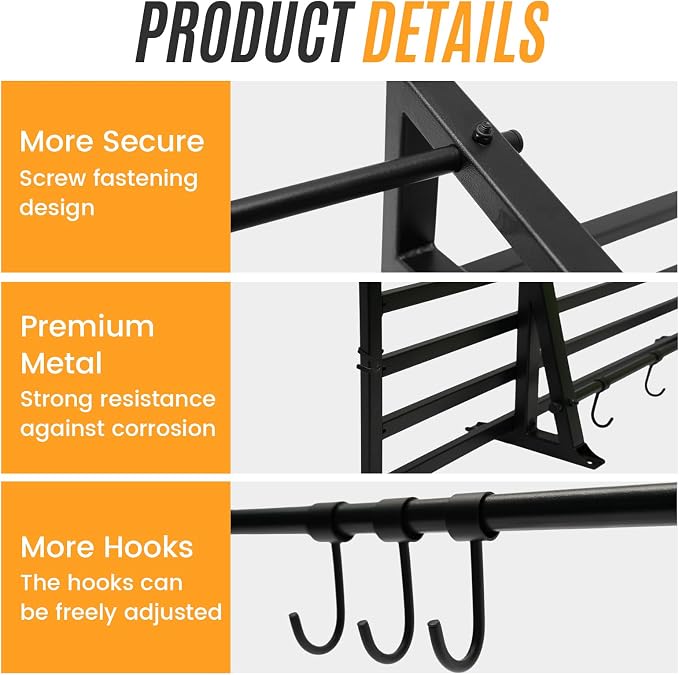 2-Pack 1.6X4 FT Garage Shelving Wall Mounted Holds Up to 800 Lbs Heavy Duty - Image 8
