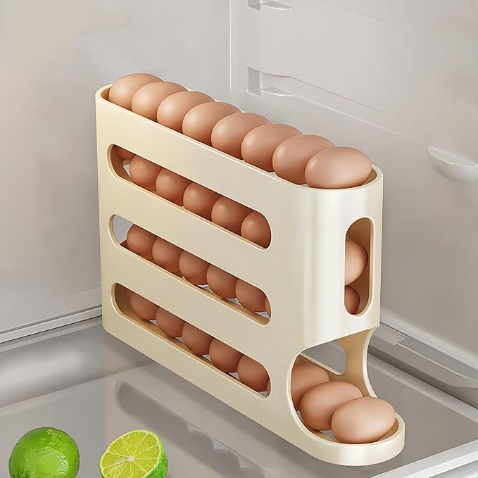 Egg Holder for Fridge, Egg container for refrigerator, Space-Saving Automatic by Unknown