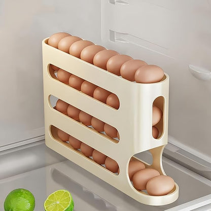 Egg Holder for Fridge, Egg container for refrigerator, Space-Saving Automatic by Unknown