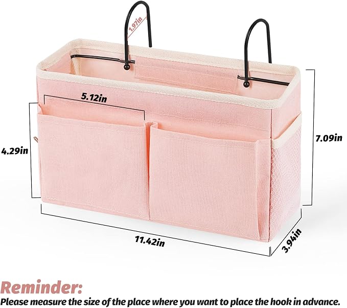 Bedside Caddy Bedside Storage Organizer Hanging Bunk Bed Dorm Room - Image 2