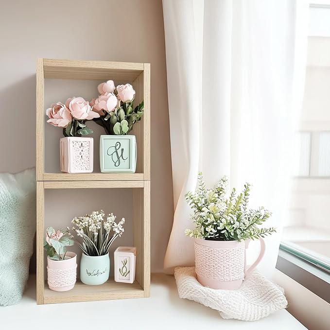 Cube Floating Shelves Set2, Display Shelves Wall Mount 7.75" D x 12.5" W x - Image 2