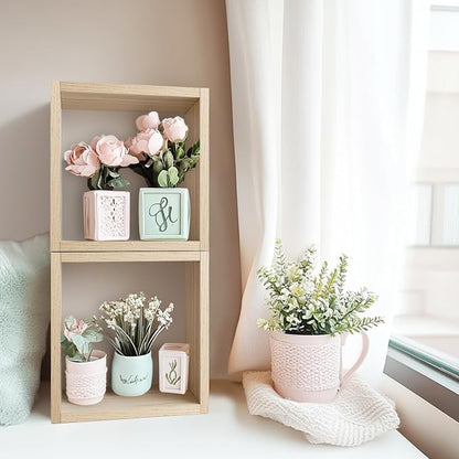Cube Floating Shelves Set2, Display Shelves Wall Mount 7.75" D x 12.5" W x - Image 2