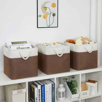Bidtakay Collapsible Rustic Cube Storage - Image 4