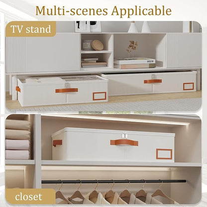 Yawinhe Under Bed Storage, 2 Pack Closet Organizers, Collapsible Container Bags - Image 5