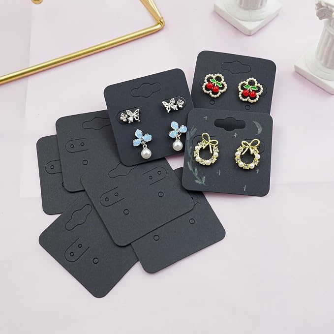 hitsuki Black Earring Cards for Selling Jewelry Earring Display Cards - Image 5