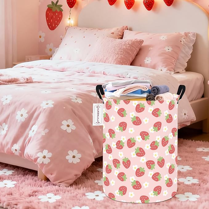 QUEENLALA Large Storage Basket, Laundry Hamper/Bathroom/Home Decor/Collapsible - Image 6