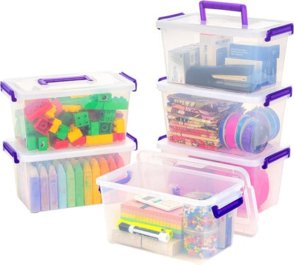 IRIS USA 5 Qt. Plastic Craft Storage Container Bins by IRISUSA