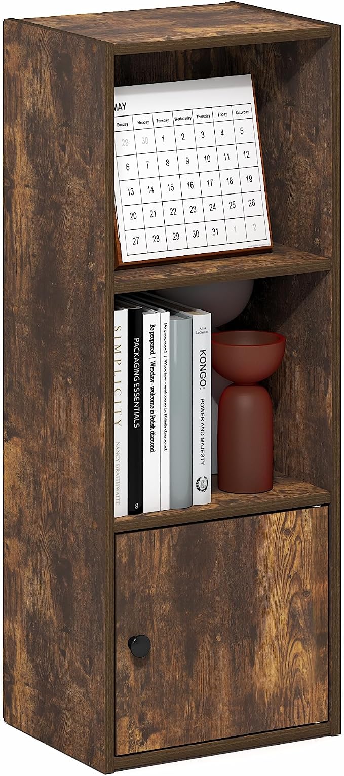 Furinno LUDER Book Shelf, 3-Tier Bookshelf by Furinno-FitsYourSpaceFitsYourBudget