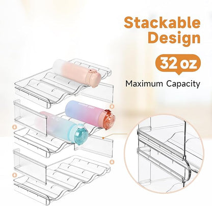 Stackable Water Bottle Organizer, Large Compartment Water Bottle Holder - Image 2
