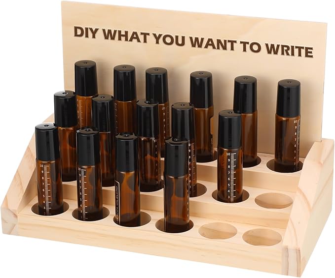 AceOrbit 3 Tier 18 Slots Wooden Essential Oil Organizer by Unknown
