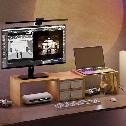TEAMIX 42 inch Dual Monitor Stand Riser - Image 8