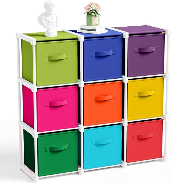 Briwooody 9 Cube Storage Organizer Bins by Briwooody