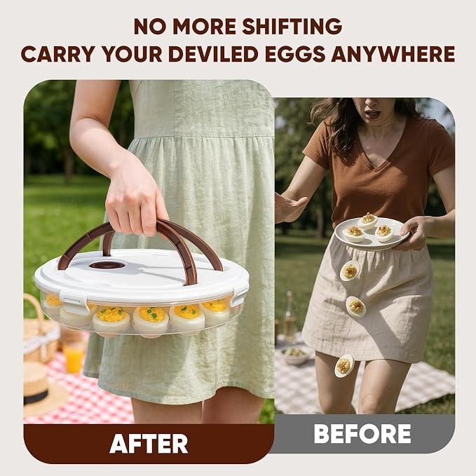 77L 2-Pack Deviled Egg Container - Image 4