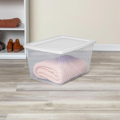 Sterilite 16 Pack Storage Box, 58 Quart Stackable Tote - Image 6
