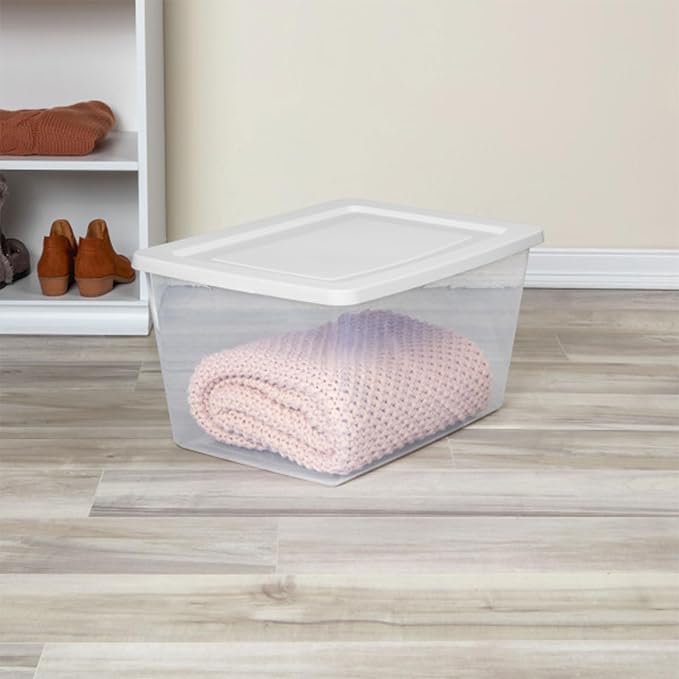Sterilite 24 Pack Storage Box, 58 Quart Stackable Tote - Image 6