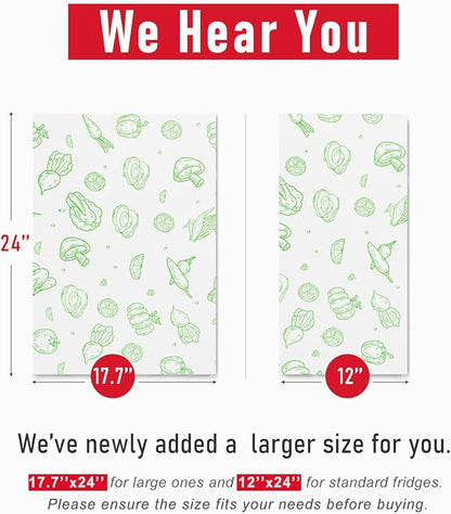 Cooyes Refrigerator Liners, Premium Absorbent Fridge Mats Non-Slip Washable - Image 8