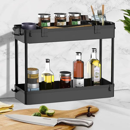 SPACELEAD 2-piece Set Slim Storage Cart 3 Tier, Bathroom Organizer Rolling - Image 3