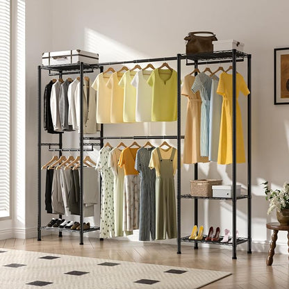 Metal Garment Racks Heavy Duty Clothes Rack Adjustable Freestanding Expandable - Image 7