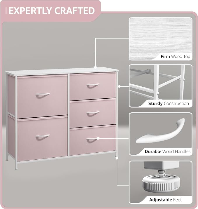 Sorbus Kids Dresser with 5 Drawers - Image 4