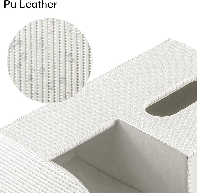 Modern PU Leather Cube Tissue Box Cover - Image 5