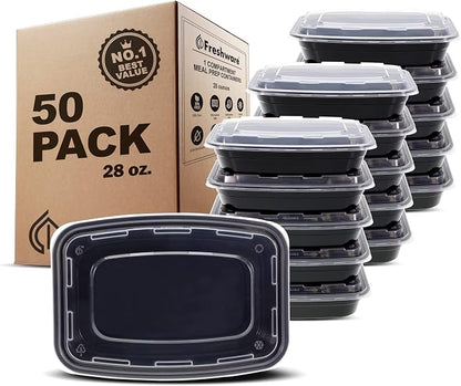 Freshware Meal Prep Containers 1 Compartment Food Storage Containers by Unknown
