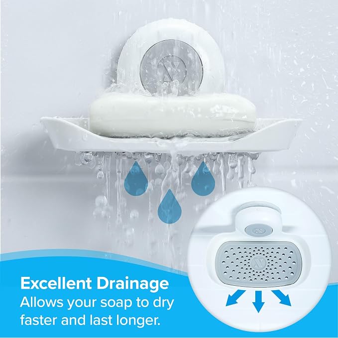 SlipX Solutions Strong Hold Soap Saver, Suction Cup Soap Holder - Image 4