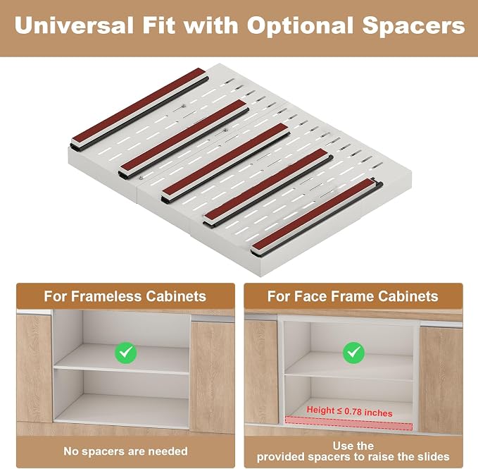 Pull out Cabinet Organizer, Expandable Width, Depth - Image 7
