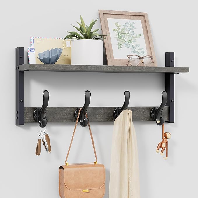Tatub 20" Rustic Coat Rack Wall Mount by Tatub
