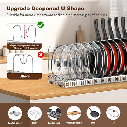 Housolution Pot and Pan Organizer Rack - Image 2