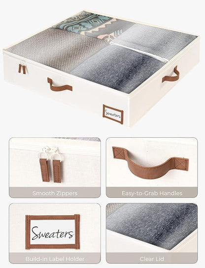StorageWorks Underbed Storage Box, Under Bed Clothes Organizer - Image 4