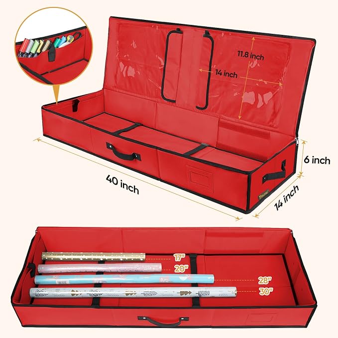 BALEINE Wrapping Paper Storage Organizer, Holiday Accessories - Image 4