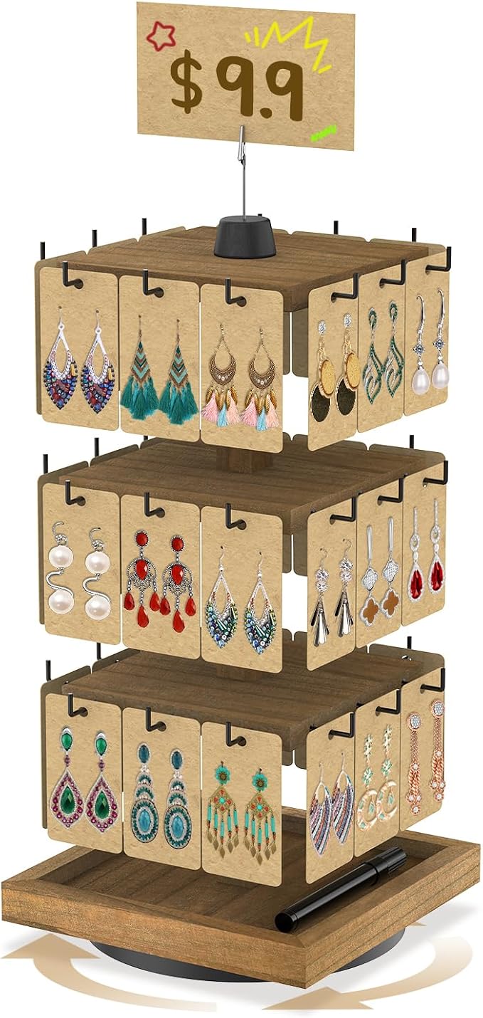 MODOWEY Rotating Earring Card Display Stands by MODOWEY