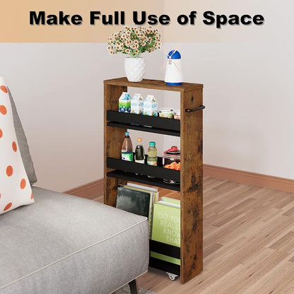 MARTY Slim Rolling Cart 4-Tier Utility Carts - Image 4