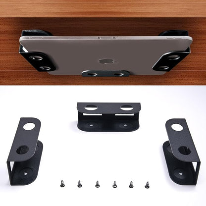 BYMECOST Under Desk Laptop Mount, Metal Under Desk Storage Holder, by BYMECOST