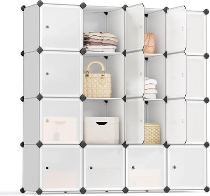 SONGMICS Cube Storage Organizer, Closet Storage Shelves, DIY Plastic Closet by SONGMICSbySONGMICSHOME