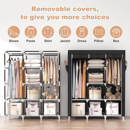 VTRIN Portable Closet, Large Capacity Portable Wardrobe - Image 5